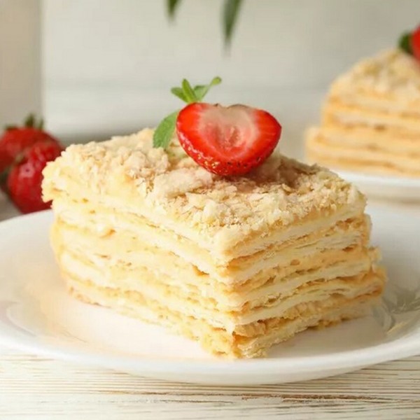 آموزش ساخت شیرینی خامه (ناپلئونی)